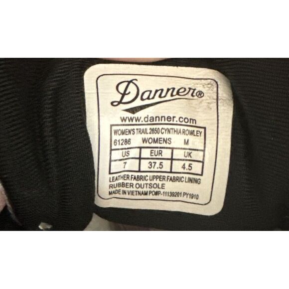 Danner Cynthia Rowley Trail 2650 Vibram Purple‎ Green Sneakers Womens US Size 7 - Picture 6 of 11